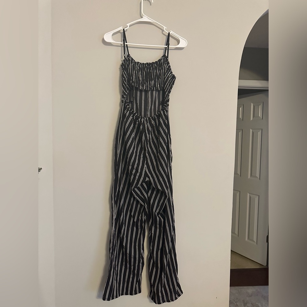 B&W Striped Romper